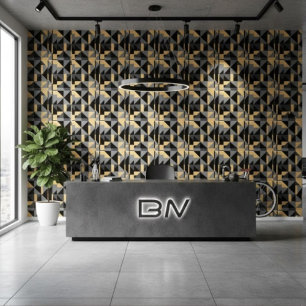 Entfernbare geometrische Tapete, Art Déco Modern Tapete