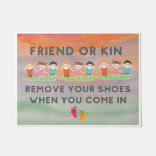 Entferne deine Schuhe!  Fußmatte
