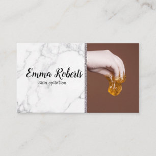 Entfernen der Haut aus der Zuckerhase Visitenkarte