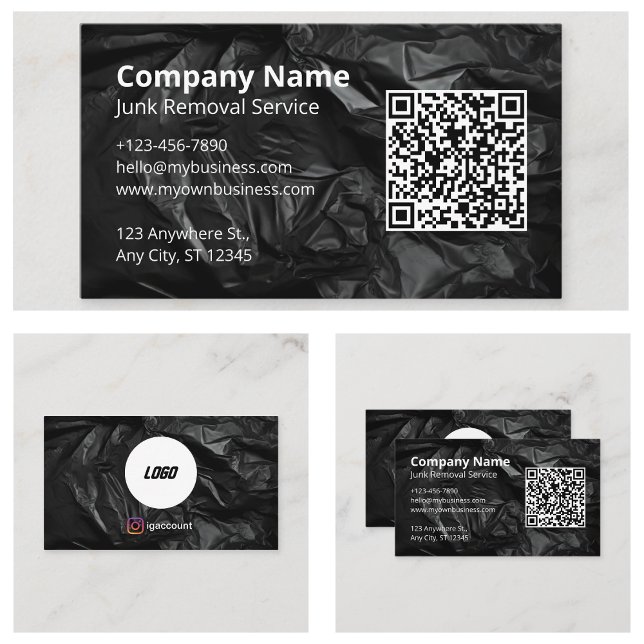 Entfernen der schwarzen Vorlage durch Junk Visitenkarte (Junk Removal Black Template Business Card
)