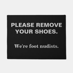 ENTFERNEN SIE BITTE IHRE SCHUHE FUßMATTE