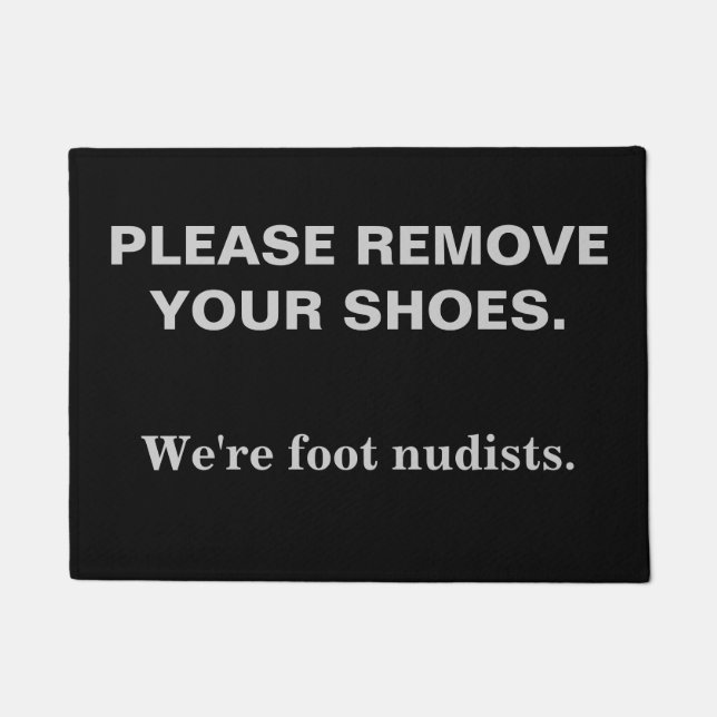 ENTFERNEN SIE BITTE IHRE SCHUHE FUßMATTE (Vorderseite)