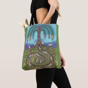ENTFERNEN SIE DAS RABBIT HOLE TOTE BAG Green