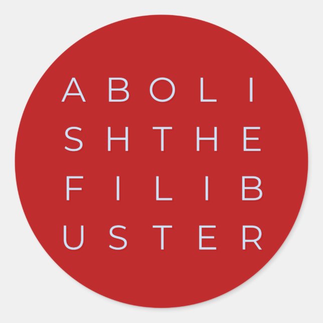 Entfernen Sie den Filibuster-Circle-Sticker Runder Aufkleber (Vorderseite)