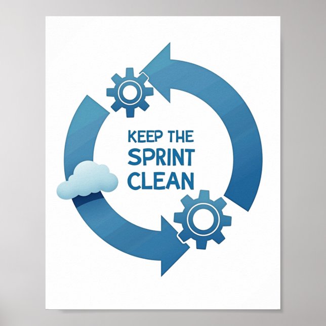 Entfernen Sie die Sprint-Sauberkeit behalten Poster (Vorne)