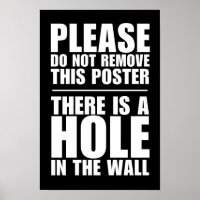 Entfernen Sie dieses Poster nicht