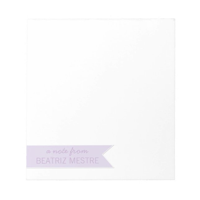 Entfernen Sie einen Hinweis aus Personalisierten E Notizblock (Vorderseite)