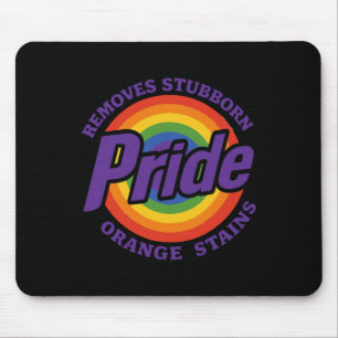 Entfernen Sie hartnäckige orangefarbene Flecken, w Mousepad