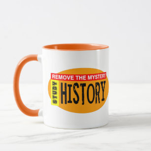 Entfernen Sie mysteriöse Historie Orange Oval Tasse