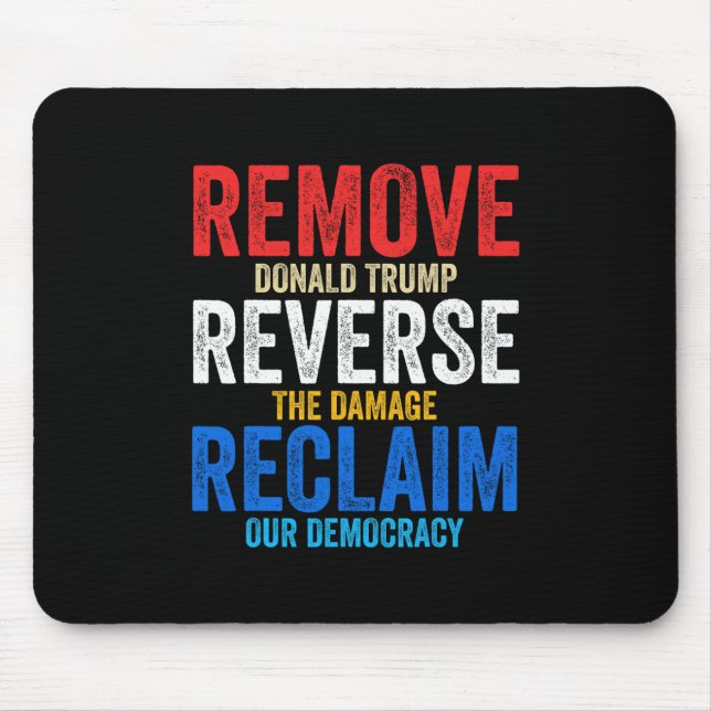 Entfernen Sie Reverse Reclaim Hands Off Protest An Mousepad (Vorne)