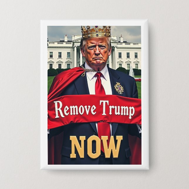 Entfernen Sie Trump Now politisch Button (Vorderseite)