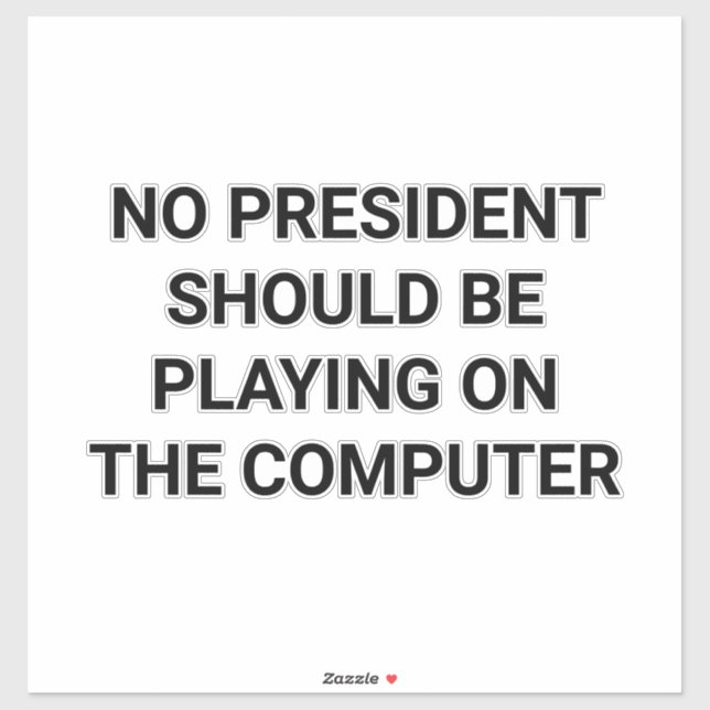 ENTFERNEN SIE TRUMPS COMPUTER Hankamer Artjunkhaus Aufkleber (Blatt)