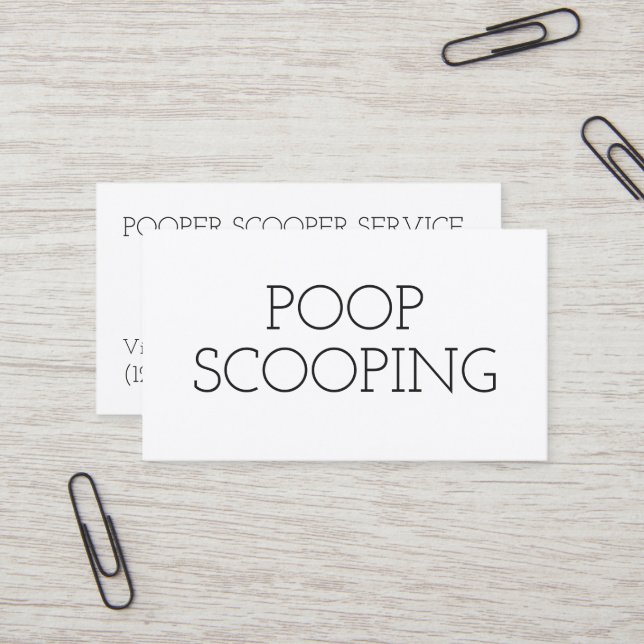 Entfernen von Hausmüll Visitenkarte (Vorderseite/Rückseite Beispiel)