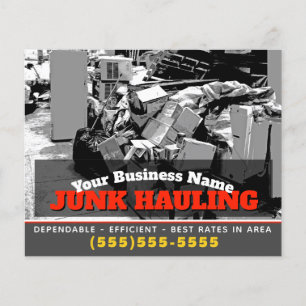Entfernen von Junk-Hauling-Müll 4x5 Benutzerdefini Flyer
