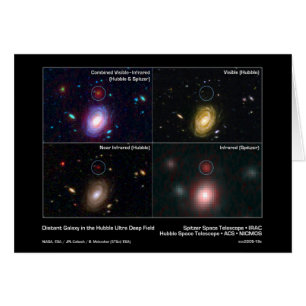 Entfernte Galaxie auf dem Hubble ultra tiefen