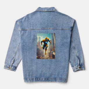 Entfesseln Sie das Außergewöhnliche: Superhero Sag Jeansjacke