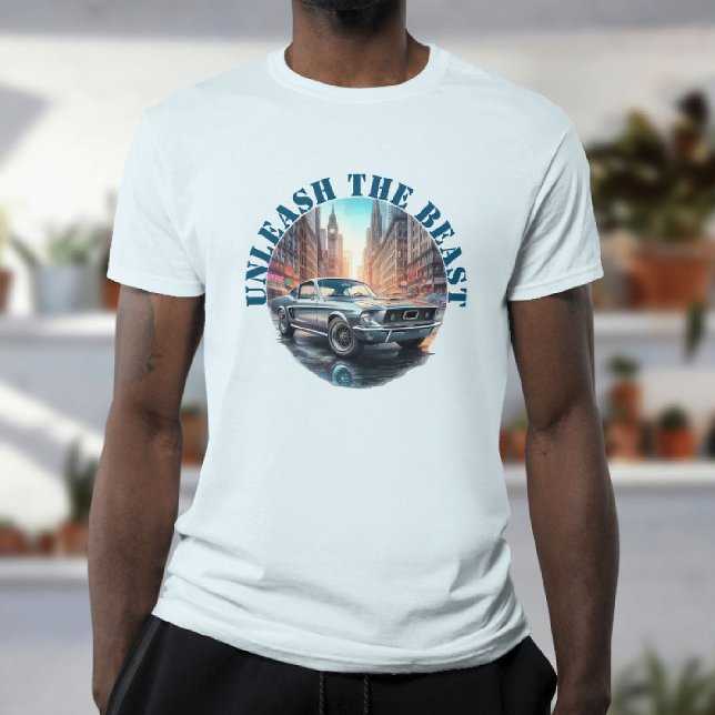 Entfesseln Sie das bestialamerikanische Muskelauto T-Shirt (Von Creator hochgeladen)