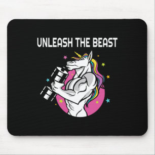 Entfesseln Sie das Biest - Einhorn Gym Rat Magic S Mousepad