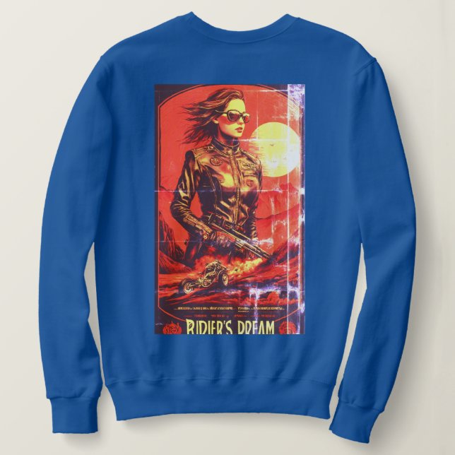 "Entfesseln Sie den Geist der offenen Straße mit ' Sweatshirt (Design Rückseite)