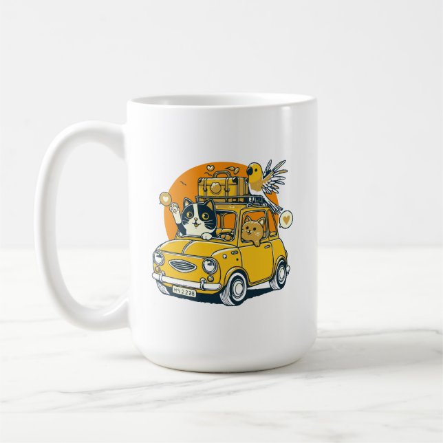 Entfesseln Sie den Grill einer Straßenreise mit Ca Kaffeetasse (Links)