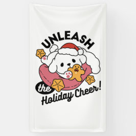 Entfesseln Sie den Holiday Cheer - Niedliche Hunde Banner