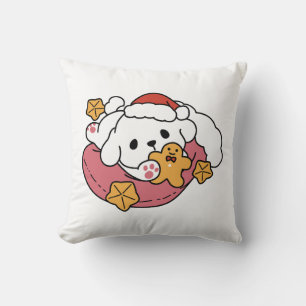 Entfesseln Sie den Holiday Cheer - Niedliche Hunde Kissen