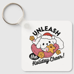 Entfesseln Sie den Holiday Cheer - Niedliche Hunde Schlüsselanhänger
