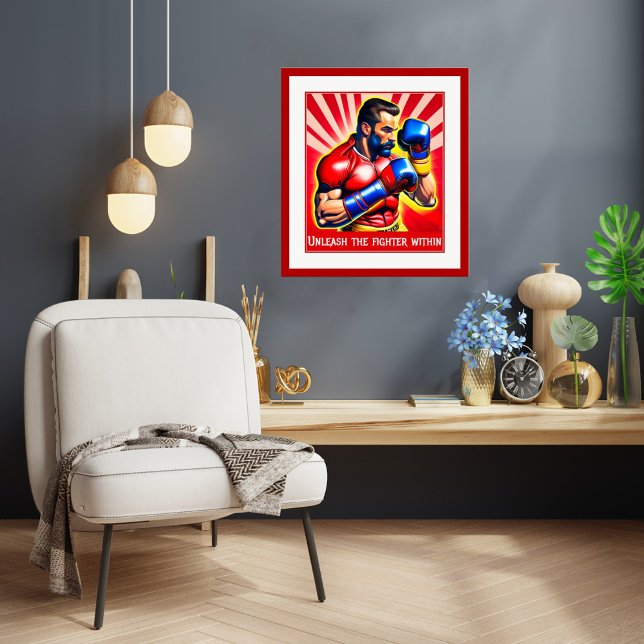 Entfesseln Sie den Kampf im Inneren - Boxplakat Poster (Von Creator hochgeladen)