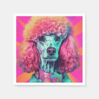 Entfesseln Sie den Poodle Cocktail Napkin Serviette