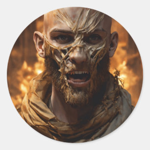 Entfesseln Sie die Dunkelheit: Todesmetall-Horde Runder Aufkleber