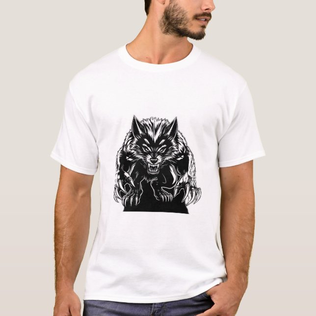 Entfesseln Sie Ihr inneres Tier - Fierce Wolverine T-Shirt (Vorderseite)