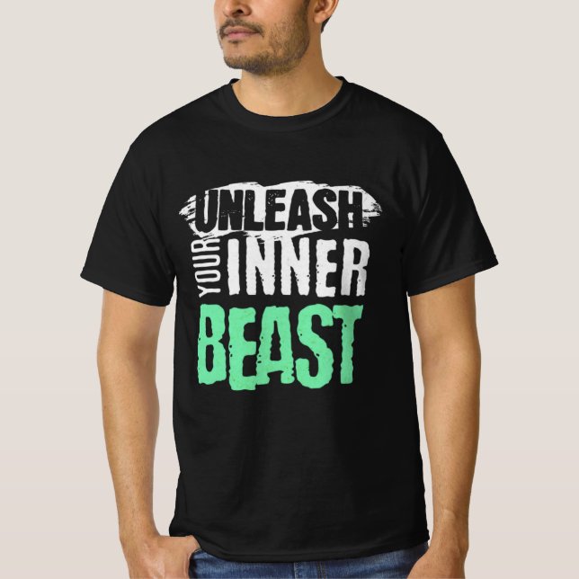 Entfesseln Sie Ihr inneres Tier - intensives Gymna T-Shirt (Vorderseite)