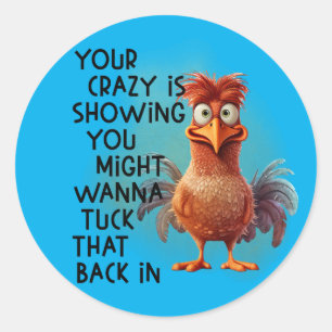 Entfesseln Sie Ihr Quirk: Die Crazy Saga Runder Aufkleber