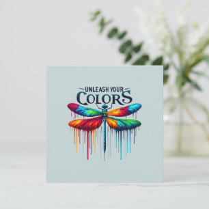Entfesseln Sie Ihre Farben - Künstlerische Libelle