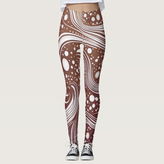 Entfesseln Sie Ihre Kreativität: Funky Pattern Leg Leggings (Vorderseite)