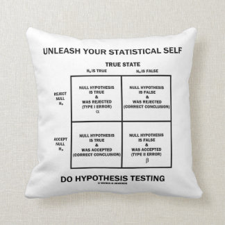 Entfesseln Sie Ihre statistische Selbsthypothese Kissen