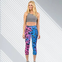 Entfesseln Sie Ihren Stil mit Neon Leopard GRL Pow Capri Leggings