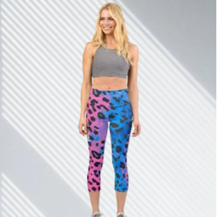 Entfesseln Sie Ihren Stil mit Neon Leopard GRL Pow Capri Leggings