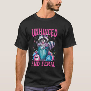 Entfesselt und wild lustiger bunter Waschbär Gefüh T-Shirt