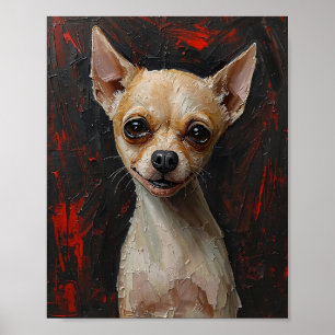 Entfesselte Seele: Moderne expressionistische Hund Poster