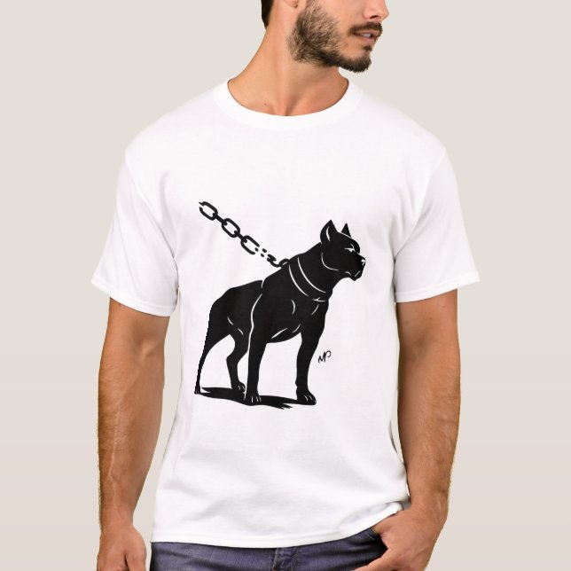 Entfesselte Stärke Hund Tee (Vorderseite)