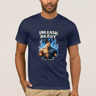 Entfessle das Biest - Anime-Gym Power-Up T-Shirt