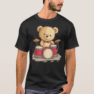 Entfessle den Beat mit diesem Teddybär T-Shirt
