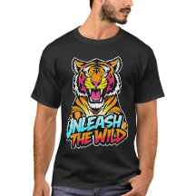 Entfessle die Wildnis – Brüllender Tiger Neon-Kuns