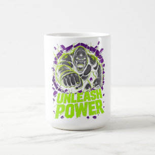 Entfessle Power Gorilla Grafik-T-Shirt Kaffeetasse