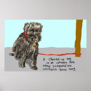 Entflechten Sie Ihren Hund, seien Sie mitfühlend Poster
