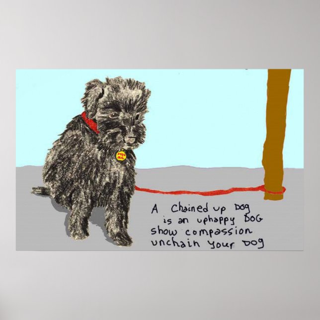 Entflechten Sie Ihren Hund, seien Sie mitfühlend Poster (Vorne)
