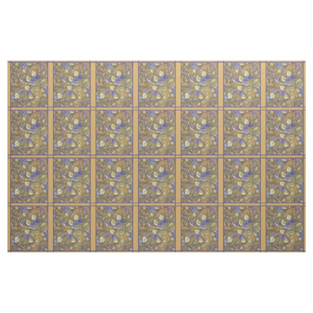 Entflechtende Blätter aus Himbeergewebe Stoff (Yard (91,4 cm))