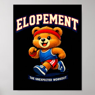 Entführung das unerwartete Workout Waschbär lustig Poster
