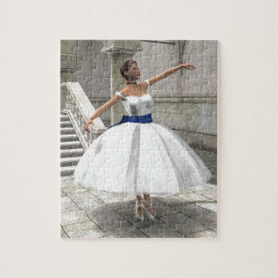 Entgasen Sie Ballerina-Puzzlespiel Puzzle